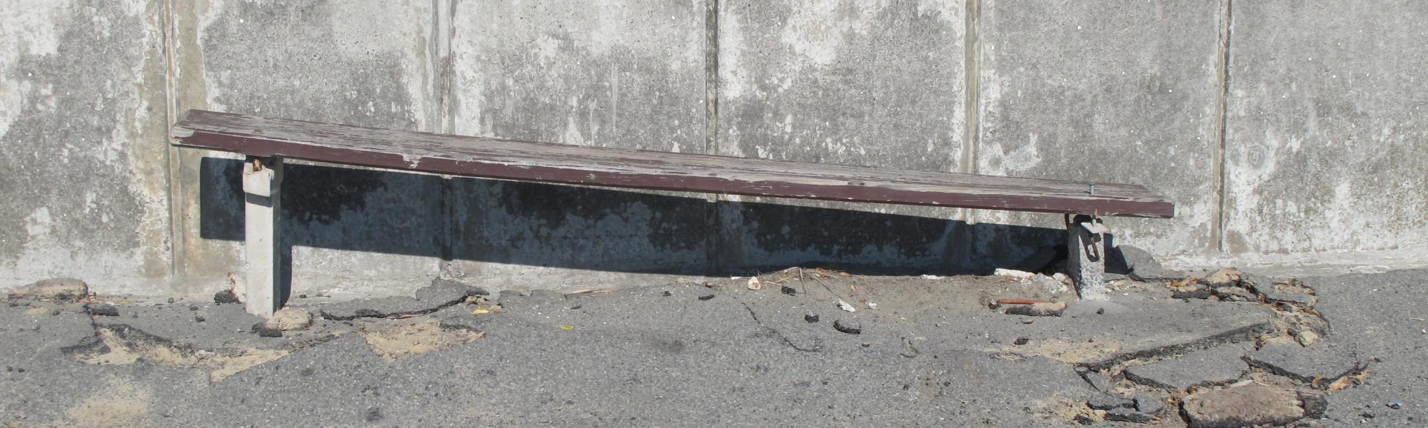 Sumner esplanade bench post quake